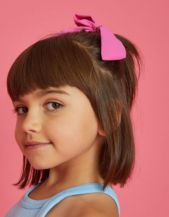 Girls Bow Mini Hair Scrunchie, , large