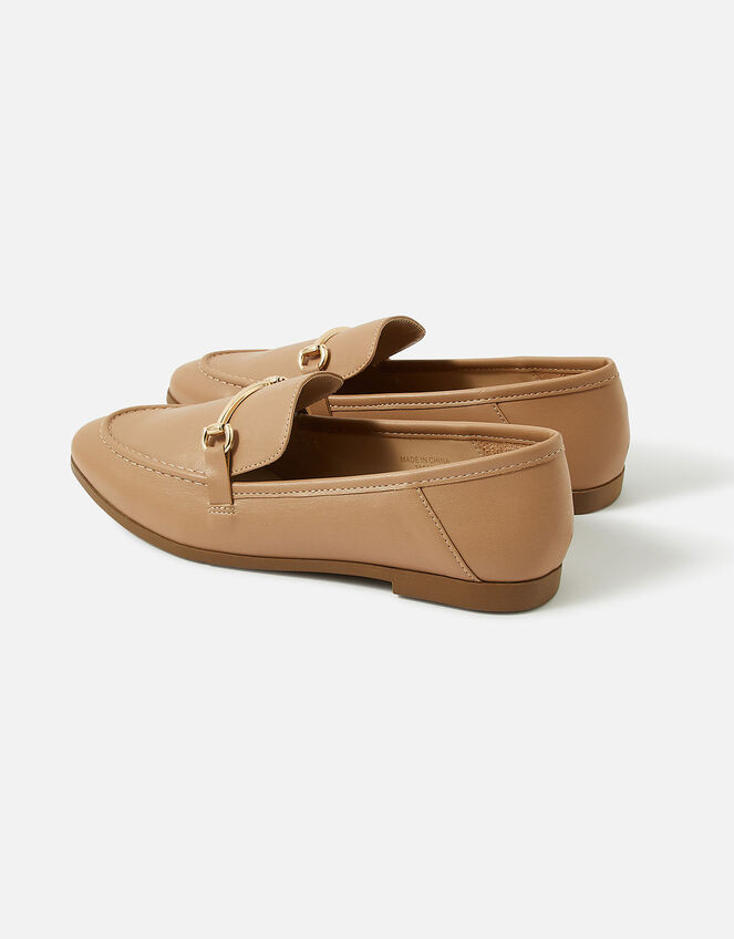 Metal Bar Loafers, Camel (CAMEL), large