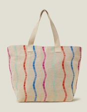 Wiggle Stripe Tote Bag, , large