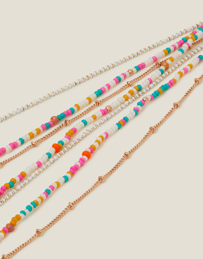 Layered Long Beaded Necklace, , large