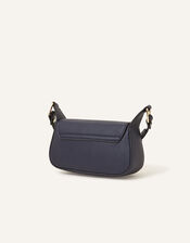 Small Saddle Cross-Body Bag, Blue (NAVY), large