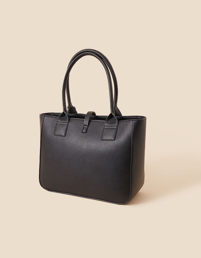Multi Compartment Work Tote Bag, Black (BLACK), large