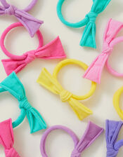 12-Pack Girls Mini Tie Hair Bands, , large