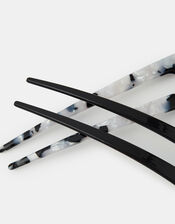 2-Pack Monochrome French Hair Pins, , large
