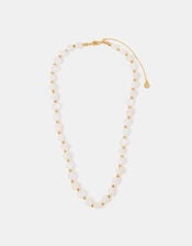 14ct Gold-Plated Cloudy Quartz Necklace, , large