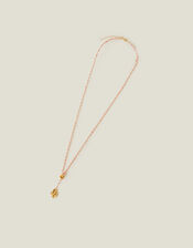 14ct Gold-Plated Rose Quartz Necklace, , large