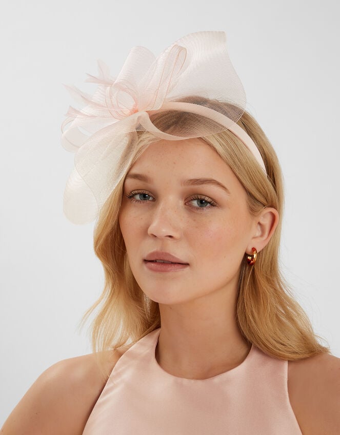 Mini Crin Fascinator, Pink (PALE PINK), large