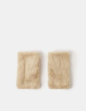 Faux Fur Wrist Warmers, , large