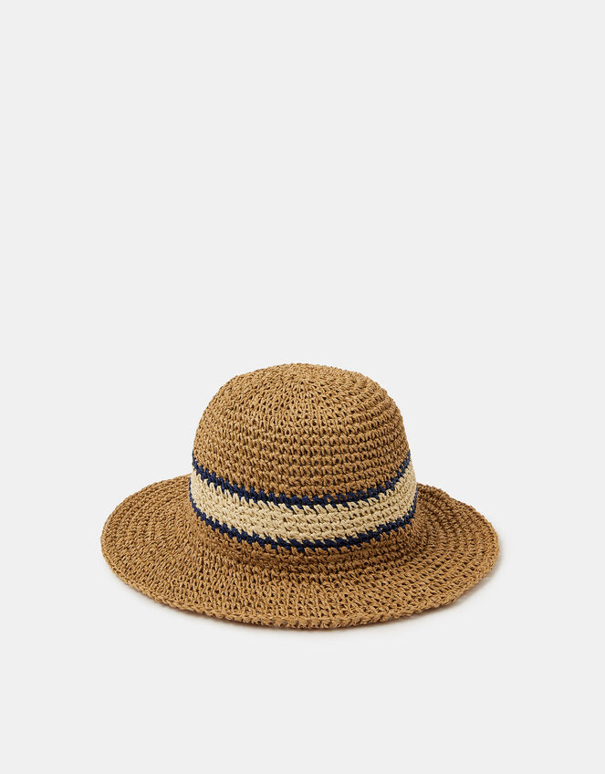 Varsity Stripe Woven Bucket Hat, , large