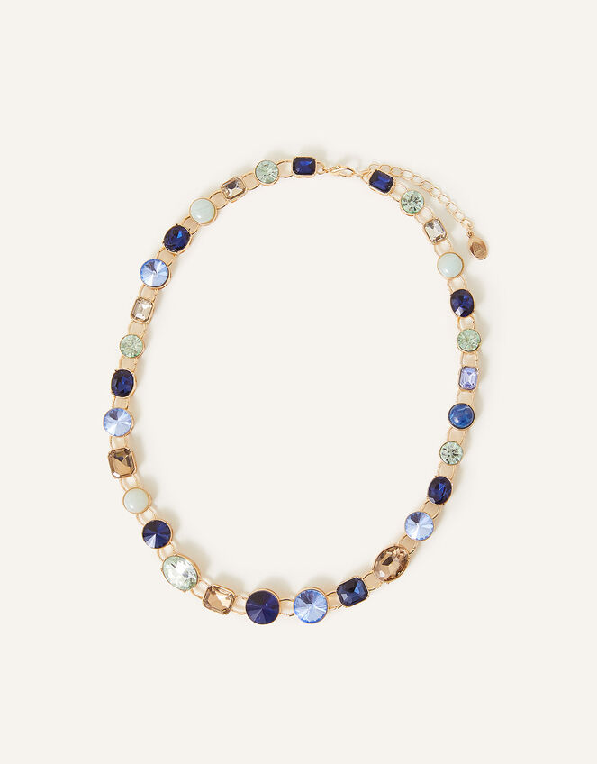 Mixed Stones Statement Necklace, , large