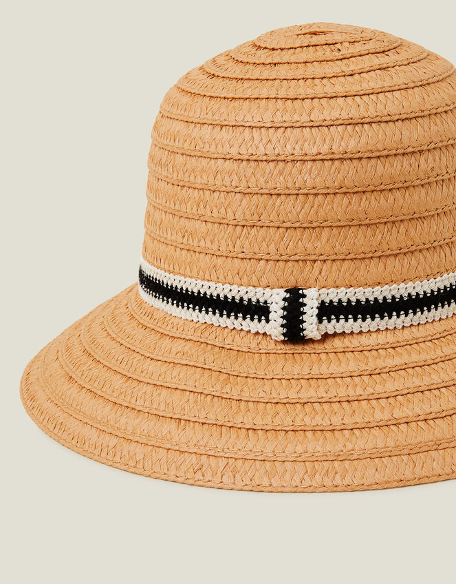 Monochrome Trim Bucket Hat, , large