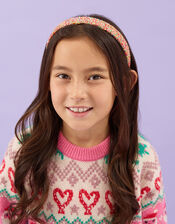 Girls Glitter Headband, , large