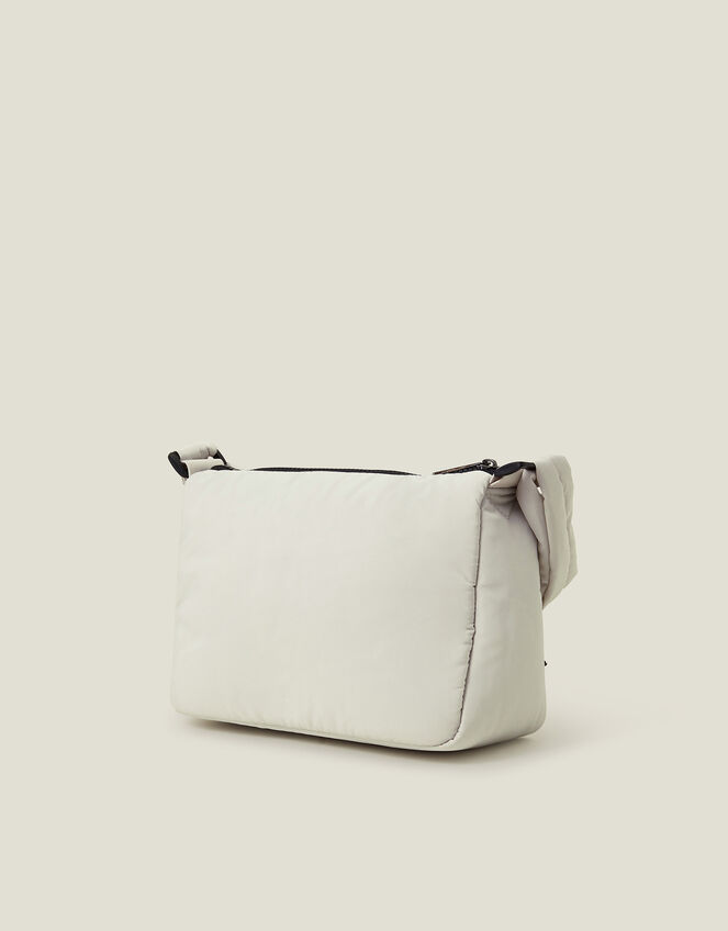 Floral Quilted Camera Bag, Cream (CREAM), large