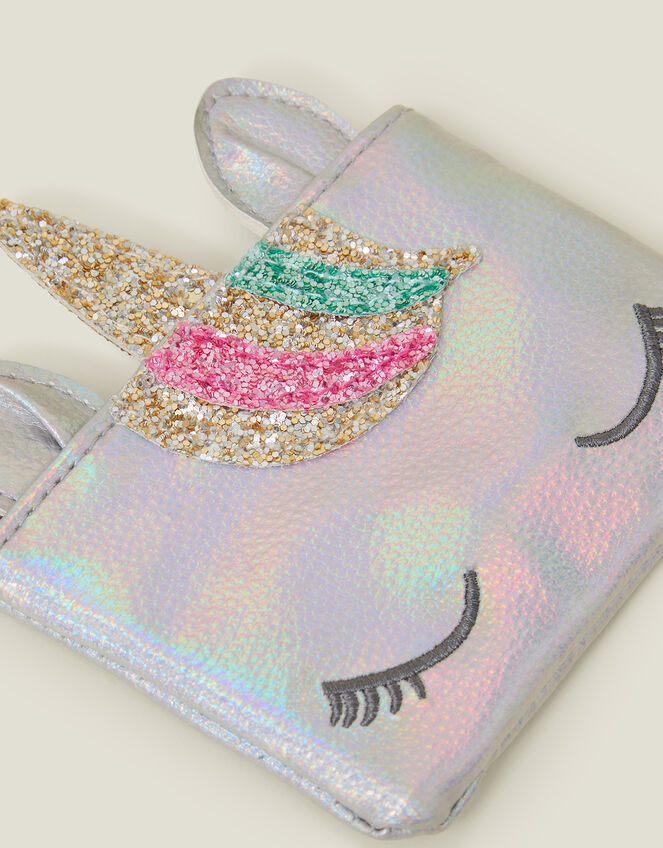Girls Iridescent Unicorn Purse, , large