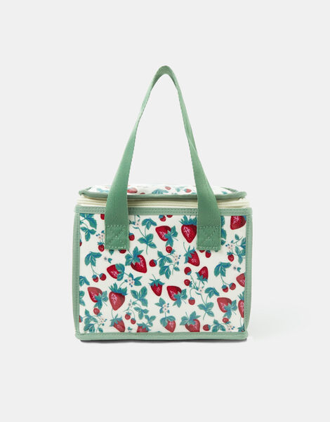 Strawberry Print Lunch Bag, , large