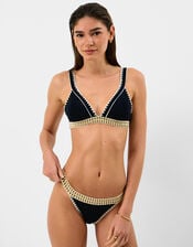 Glitter Band Bikini Bottoms, Black (BLACK), large