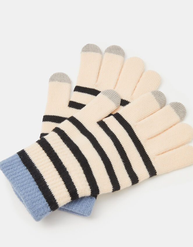 Stripe Touchscreen Gloves, , large