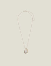 Chunky Teardrop Pendant Necklace, , large