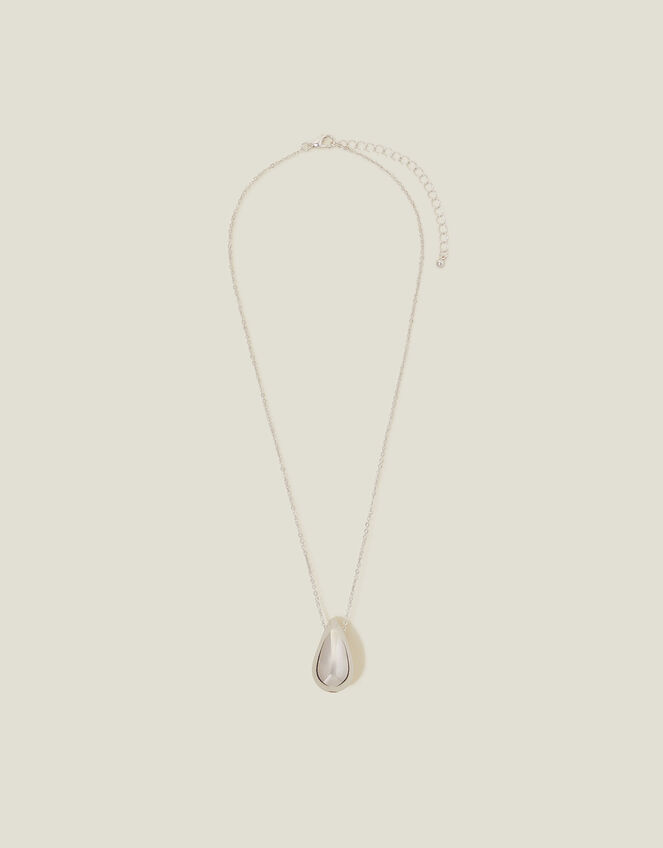 Chunky Teardrop Pendant Necklace, , large