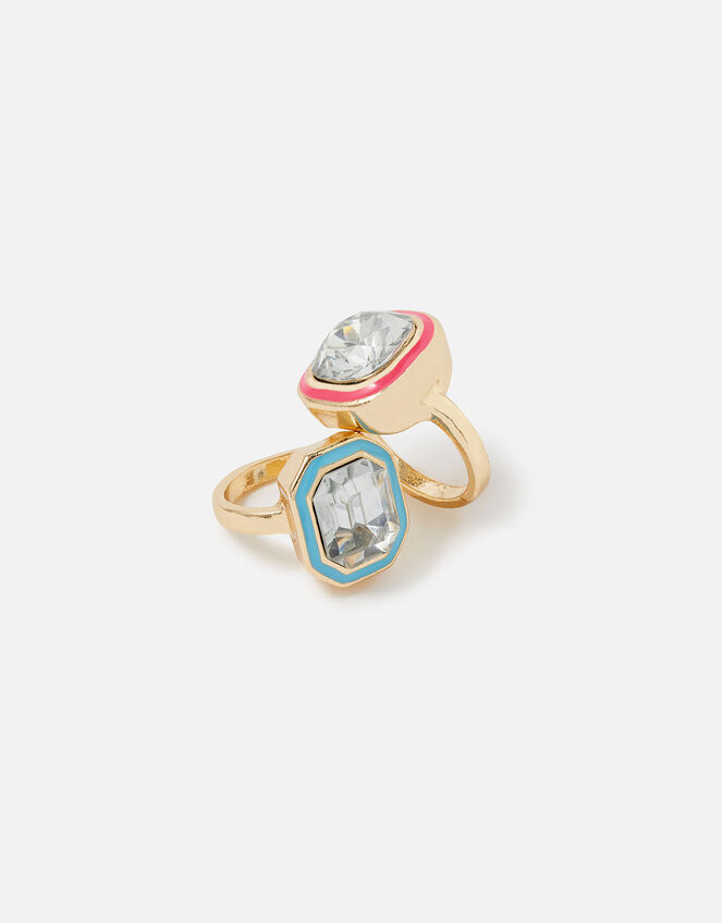 Feel Good Chunky Enamel Rings , Multi (BRIGHTS-MULTI), large