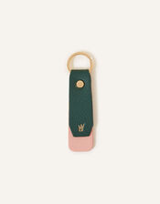 Double Layer Keyring, Green (GREEN), large