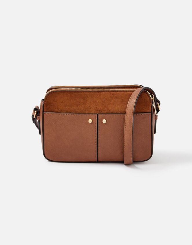 Charlotte Cross-Body Bag, Tan (TAN), large