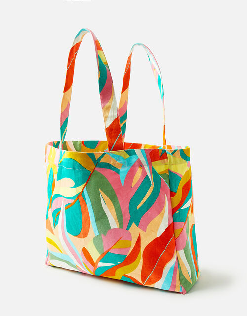 Jungle Print Shopper Tote Bag, , large