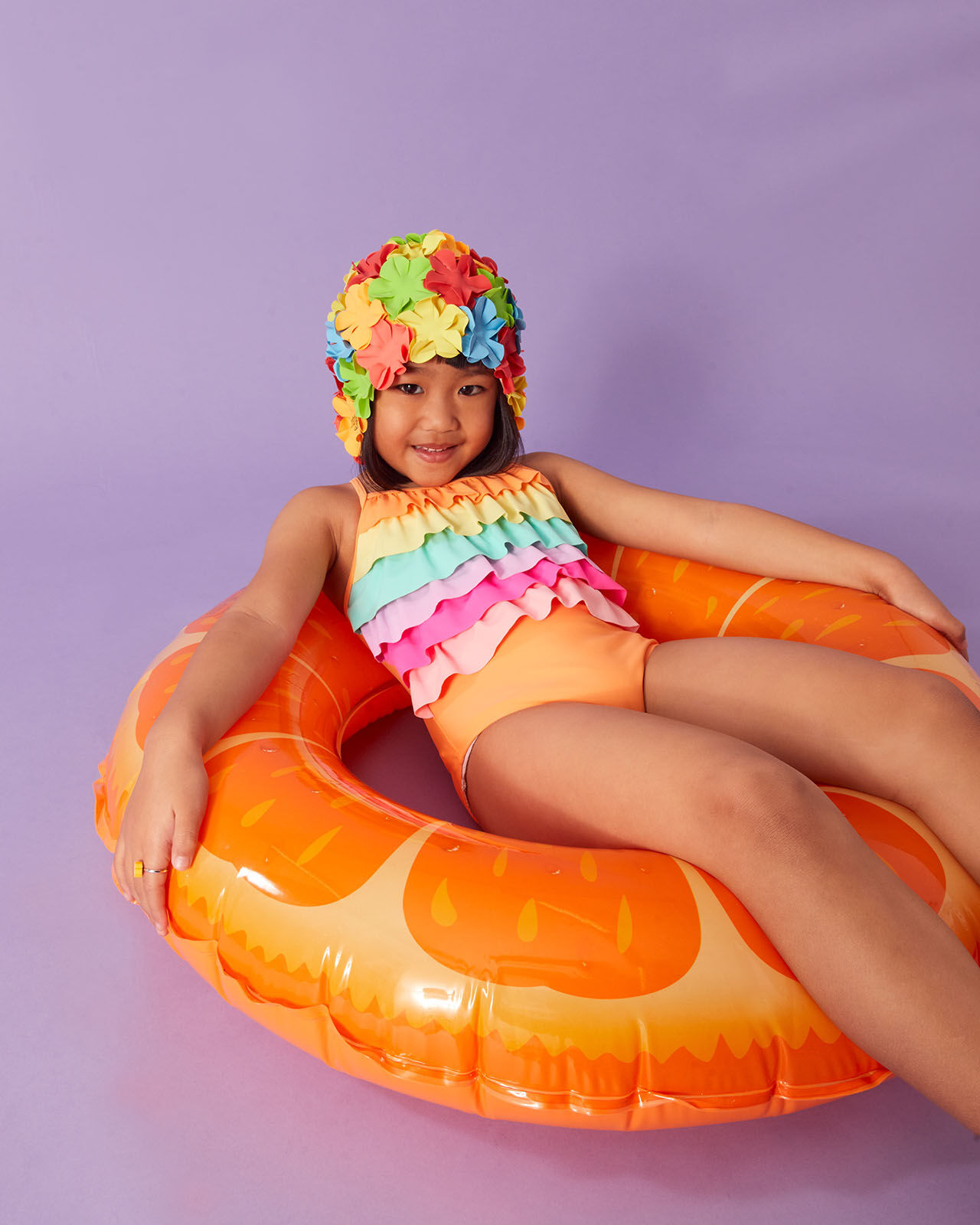 Frilly swimming costume hotsell