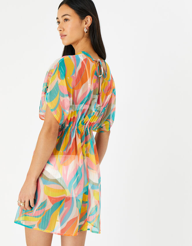 Floral Chiffon Kaftan, Multi (BRIGHTS-MULTI), large