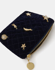Celestial Charm Velvet Coin Purse, , large