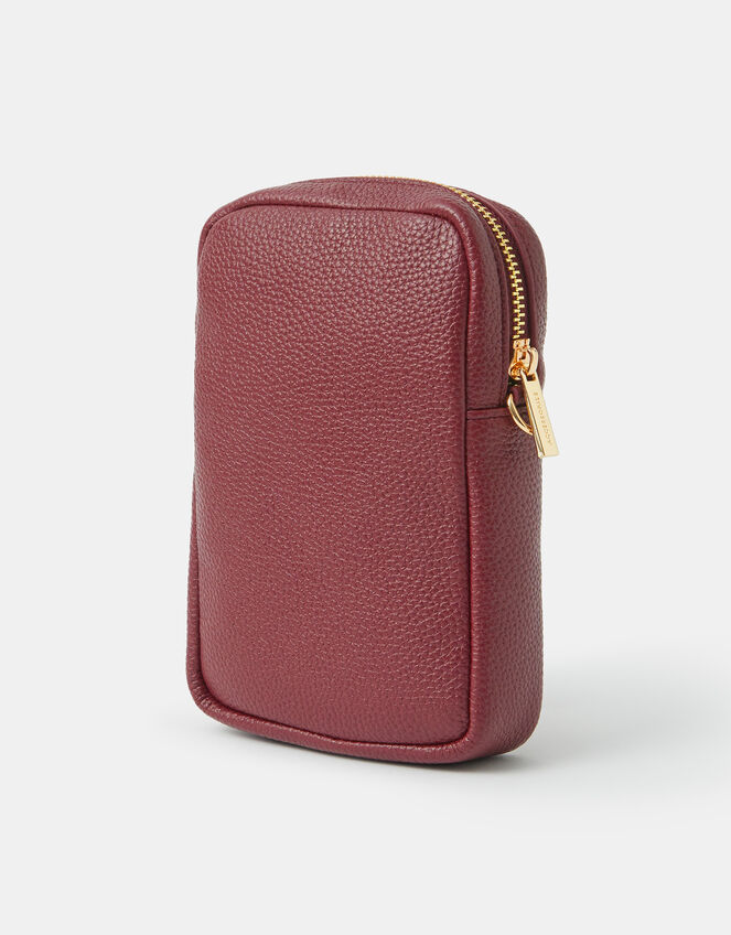 Slip Pocket Phone Bag, Red (BURGUNDY), large