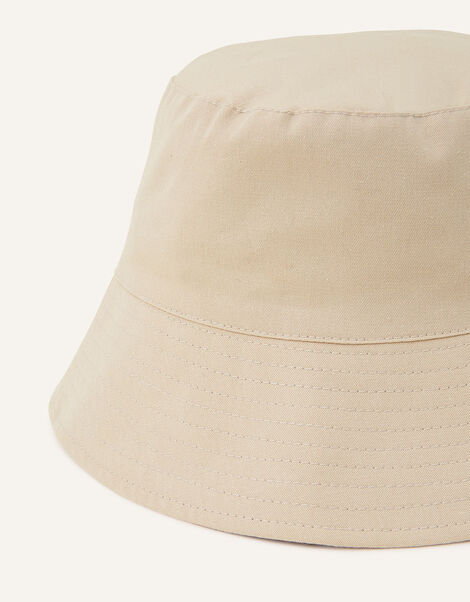 Bucket Hat in Eco-Friendly Cotton  Natural, Natural (NATURAL), large