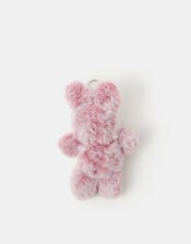 Girls Faux Fur Bunny Bag Charm, , large