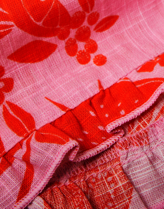 Girls Fruity Floral Shorts, Pink (PINK), large
