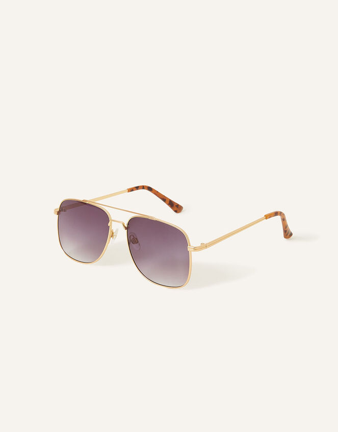 Retro Aviator Sunglasses, , large