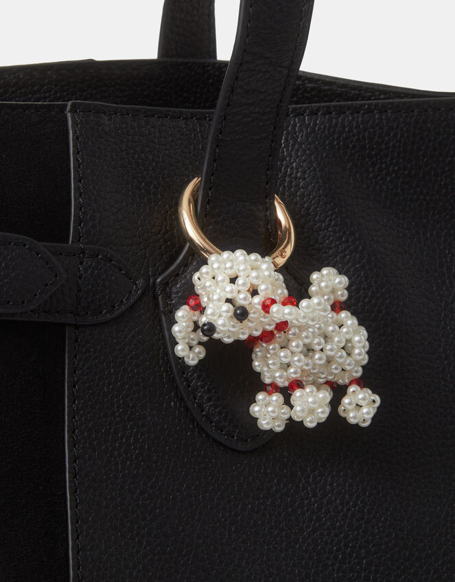 Beaded Poodle Bag Charm, , large