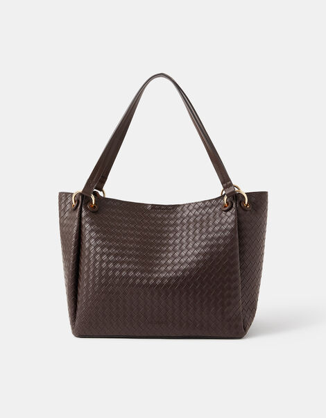 Woven Shoulder Bag, , large