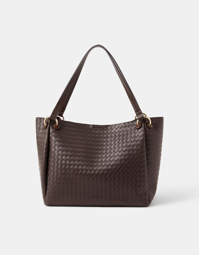 Woven Shoulder Bag, , large