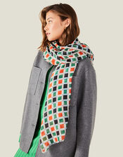 Tile Print Scarf, , large