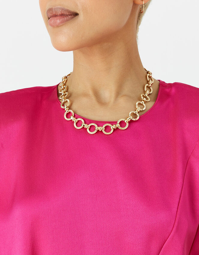 Chain Link Collar Necklace, , large
