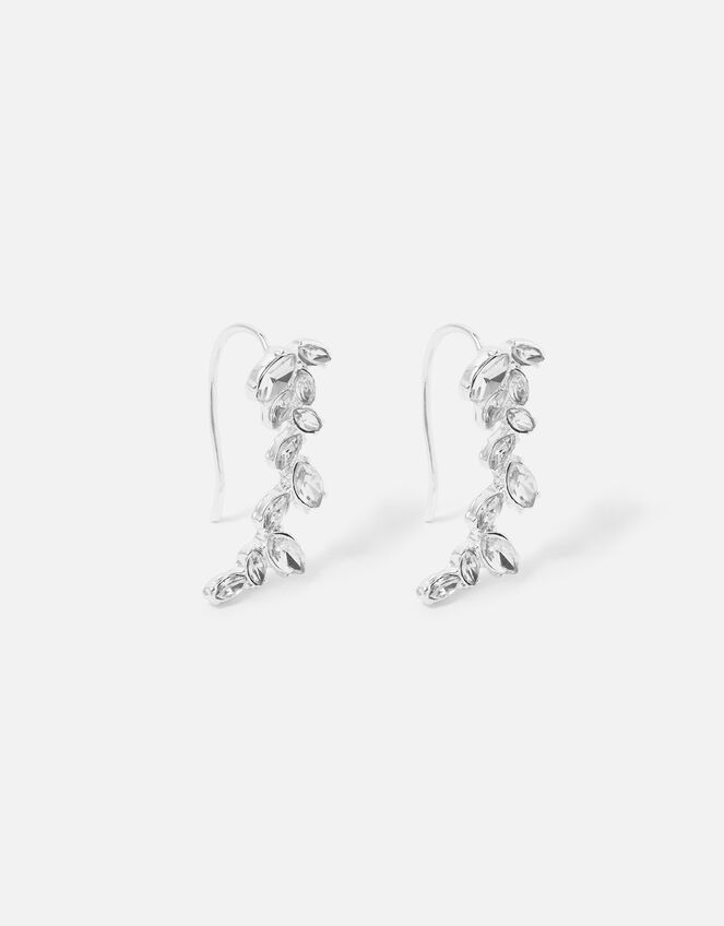 Berry Blush Crystal Crawler Earrings Drops Accessorize UK