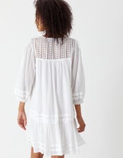 Lace Insert Cover Up Dress, Ivory (IVORY), large