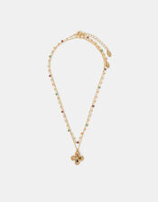 2-Pack Beaded Clover Pendant Necklaces, , large