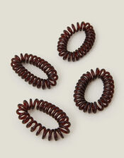 Telephone Hairband 5 Pack, Brown (BROWN), large