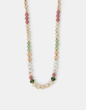 Long Beaded Rope Necklace, , large