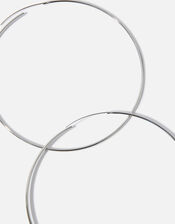 Platinum-Plated Extra Large Hoop Earrings, , large
