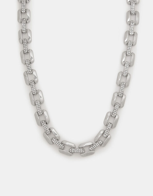 Chunky Diamant&eacute; Chain Necklace, , large
