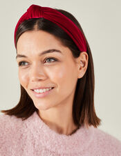 Velvet Knot Headband, , large