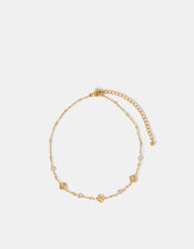 Stainless Steel Clover Station Anklet, , large