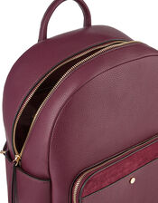 Nikki Dome Backpack, Red (BURGUNDY), large